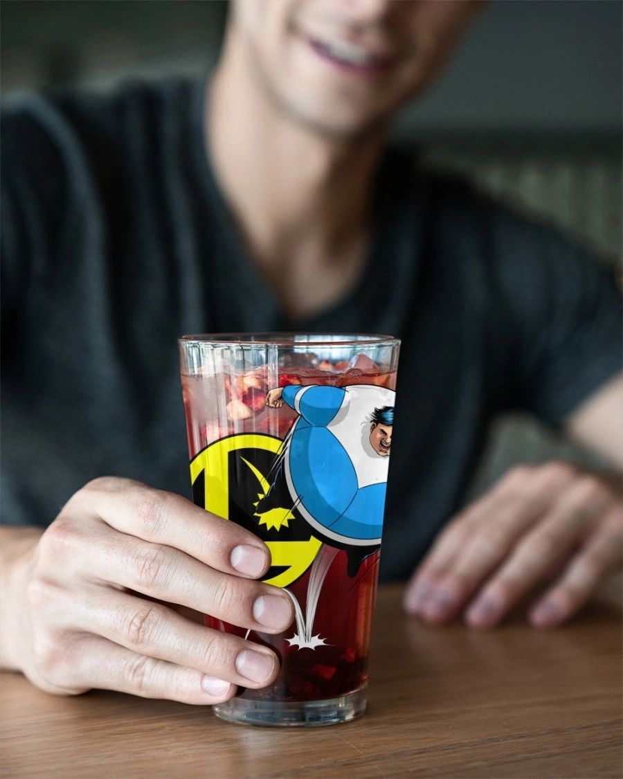 BOUNCING BOY Pint Glass (with Free Shipping)