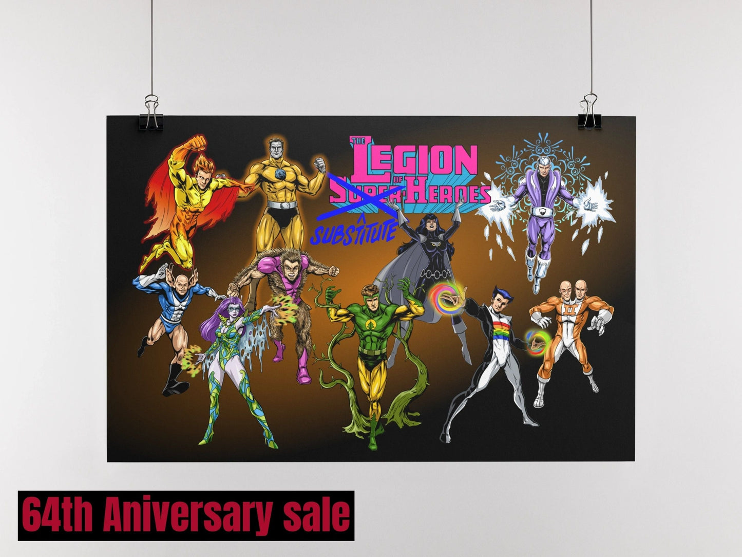 Legion posters for (64th Anniversary sale)