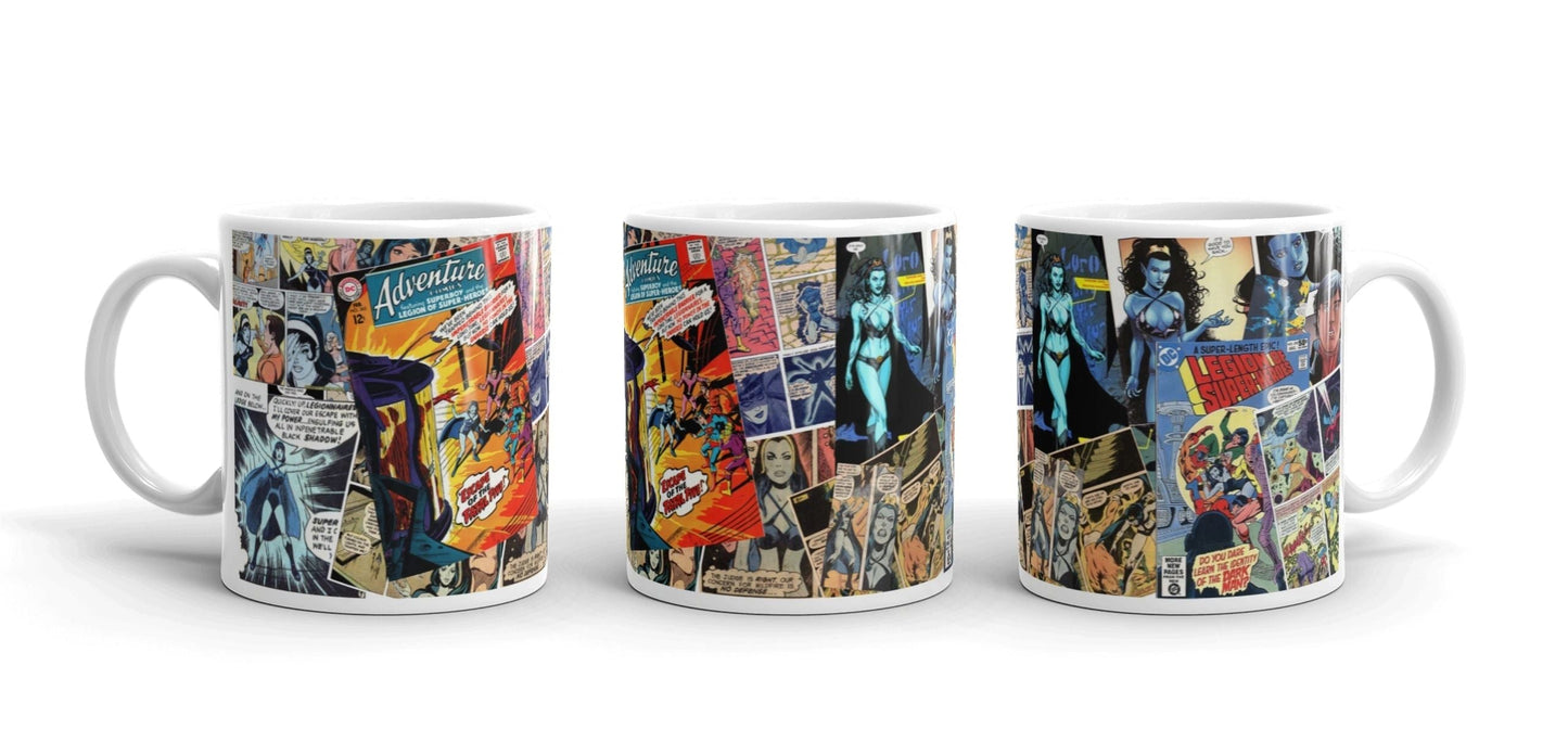 Shadow Lass Collage Anniversary Mugs