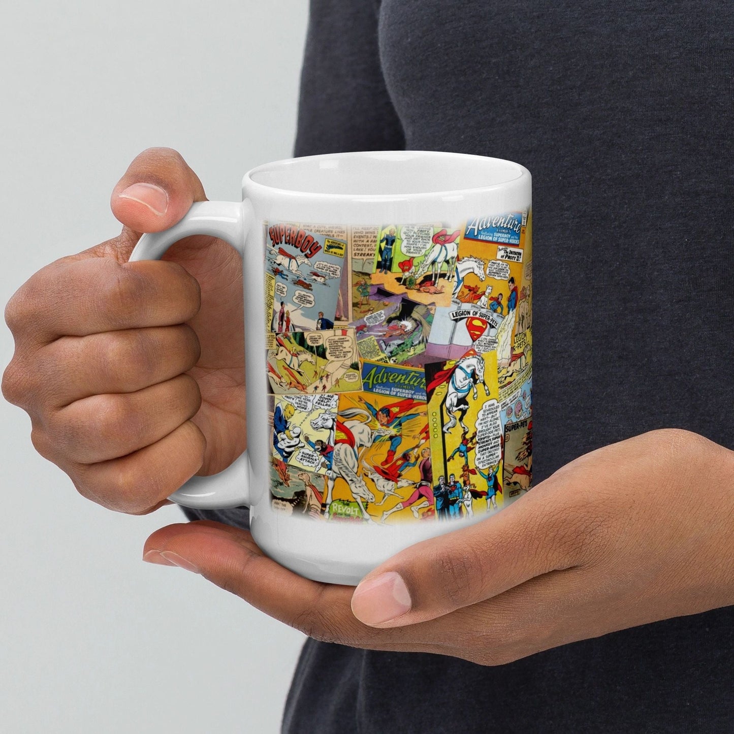 Super Pets Collage Anniversary Mugs