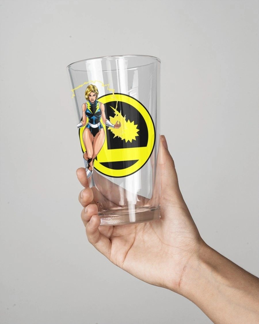 LIGHT LASS/LIGHTNING LASS READY Pint Glass (with Free Shipping)