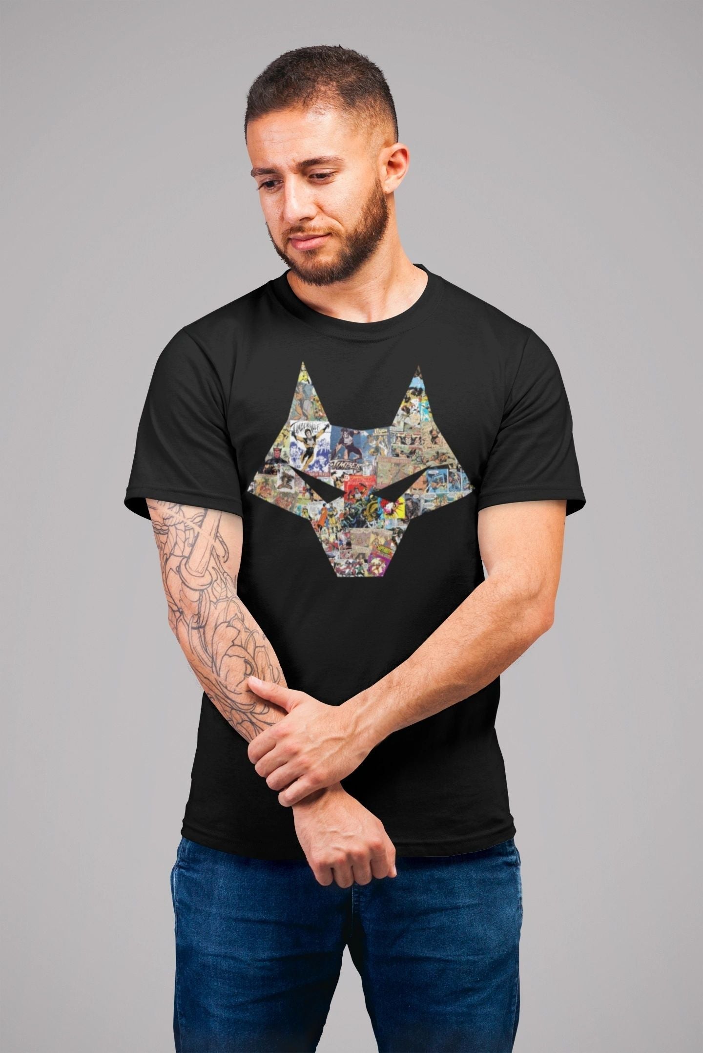 TIMBER WOLF COLLAGE SHIRT