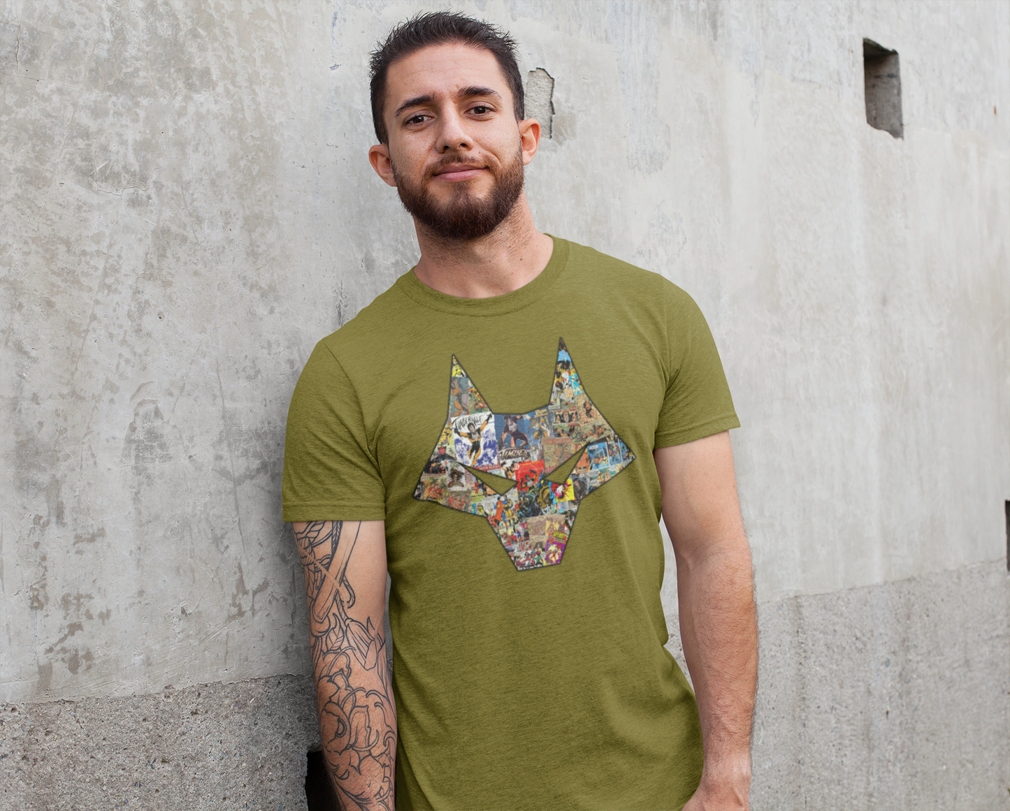 TIMBER WOLF COLLAGE SHIRT