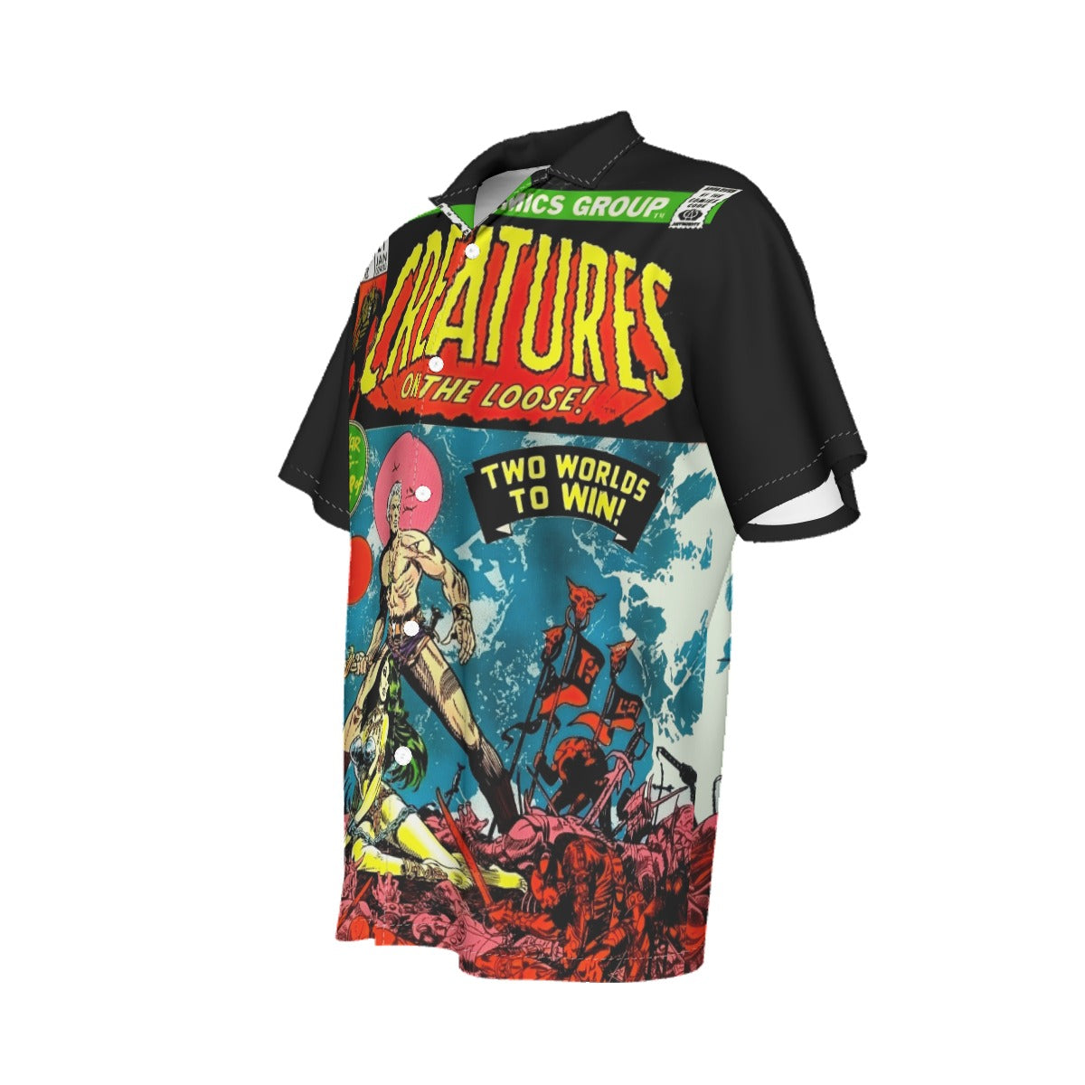 CREATURES ON THE LOOSE 21 ALL OVER PRINT SHIRT AND TANK TOP- STERANKO ART