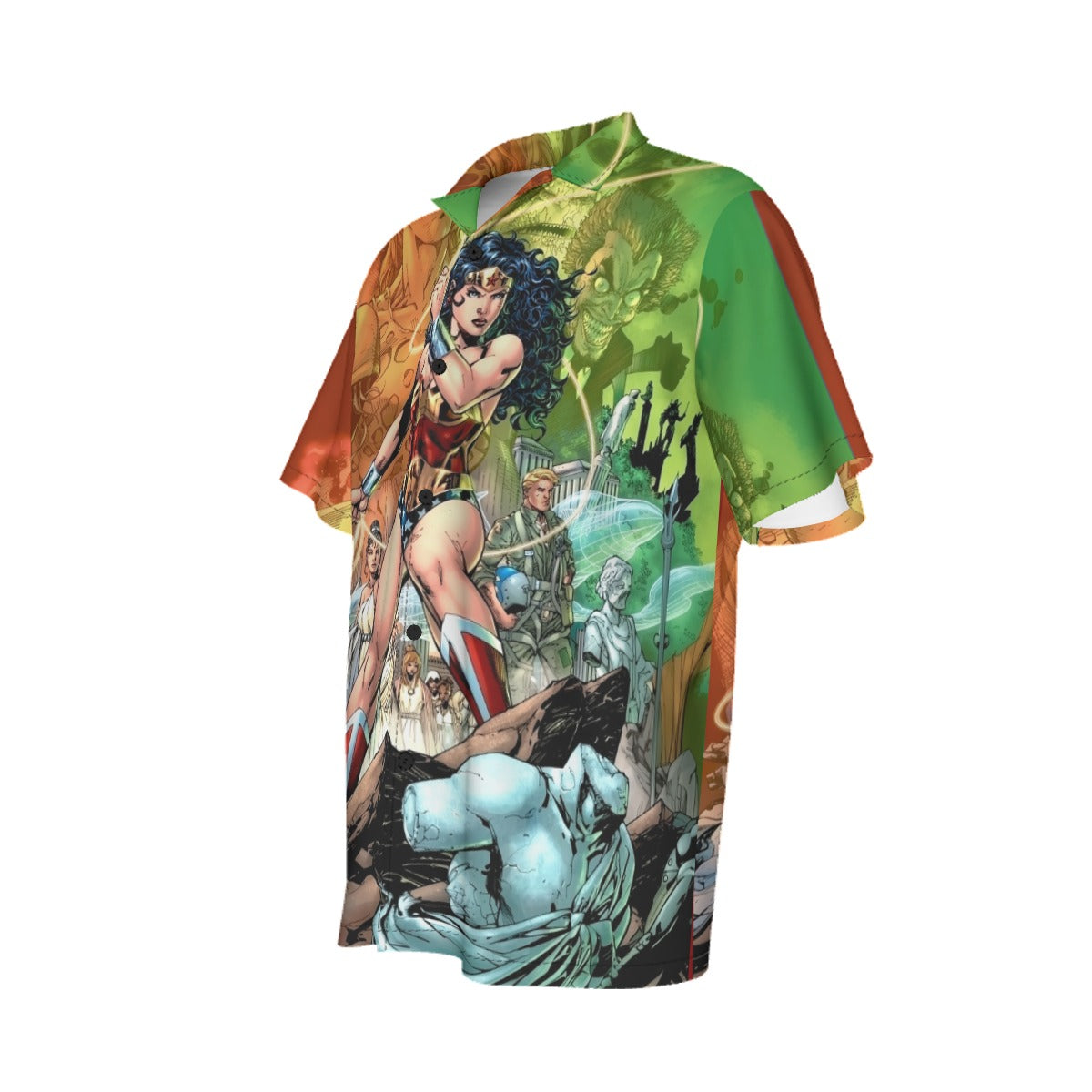 WONDER WOMAN 750 LEE VAR ALL OVER PRINT SHIRT AND TANK TOP- JIM LEE ART
