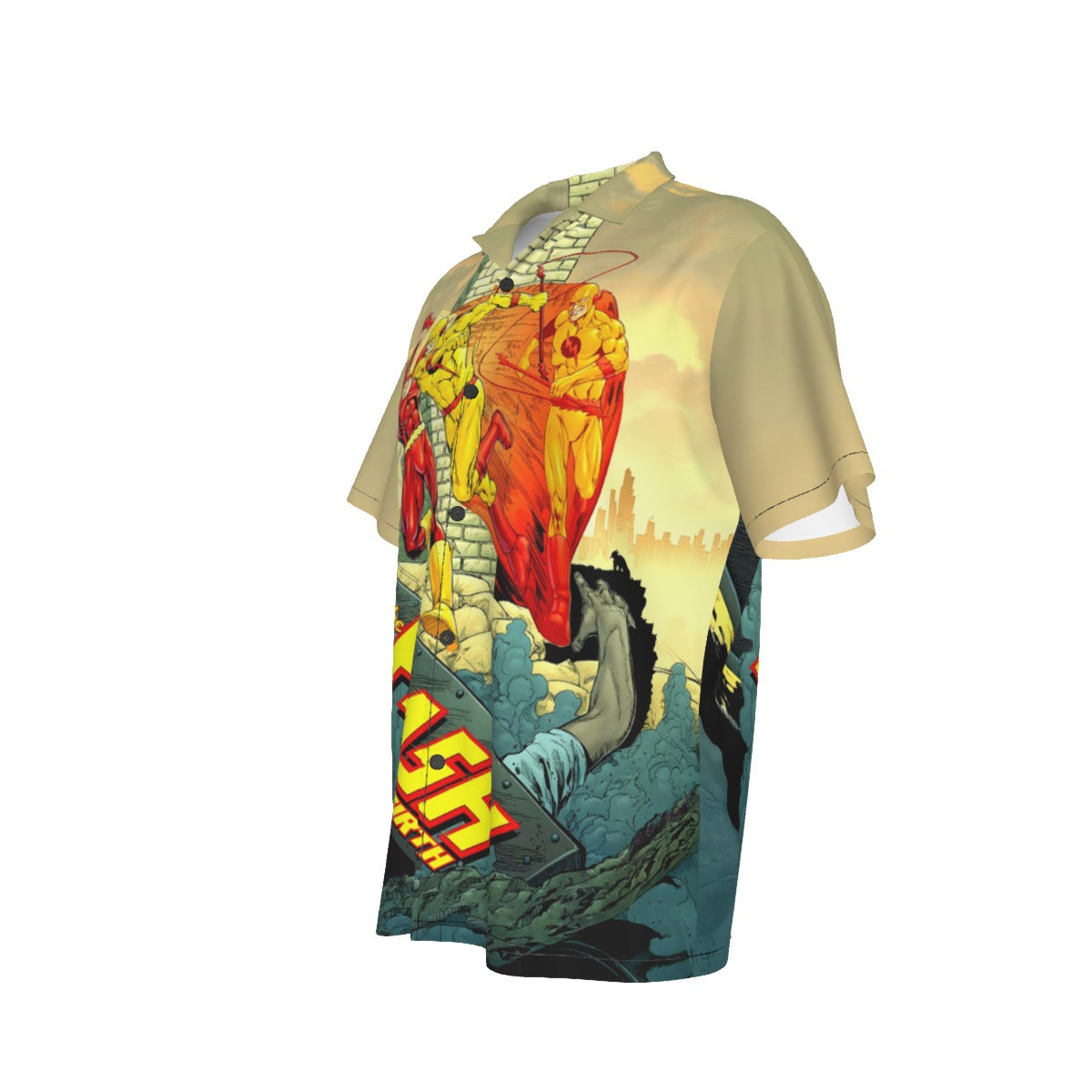 FLASH REBIRTH 5 OVER PRINT SHIRT AND TANK TOP