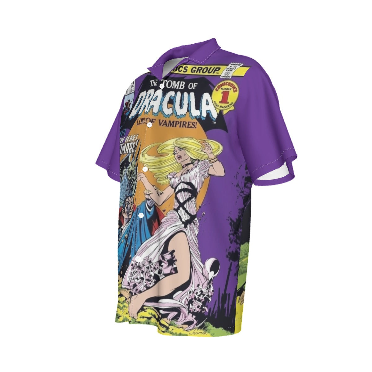 TOMB OF DRACULA 43 ALL OVER PRINT SHIRT AND TANK TOP-BERNIE WRIGHTSON ART