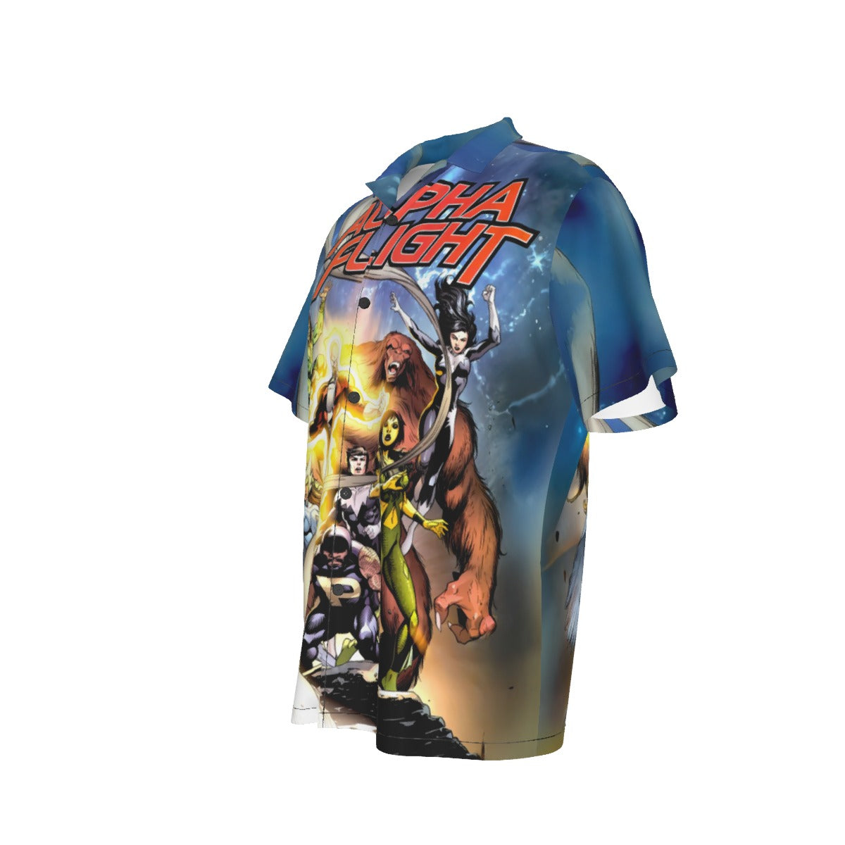 ALPHA FLIGHT FEAR ITSELF 6 OVER PRINT SHIRT AND TANK TOP