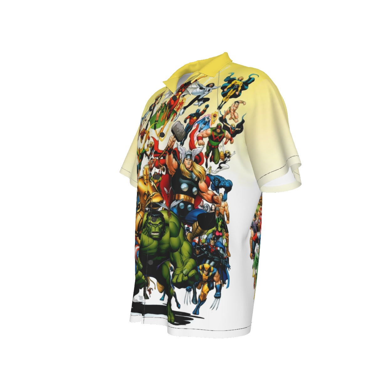 MARVEL SUPERHEROES BY ARTHUR ADAMS ALL OVER PRINT SHIRT AND TANK TOP
