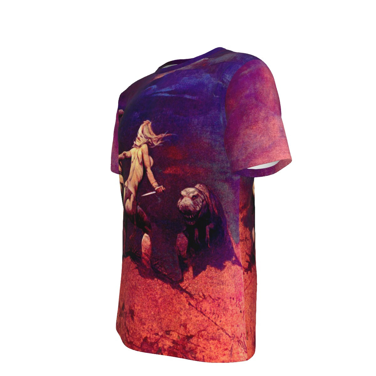 VAMPIRELLA 5 ALL OVER PRINT SHIRT AND TANK TOP- FRANK FRAZETTA