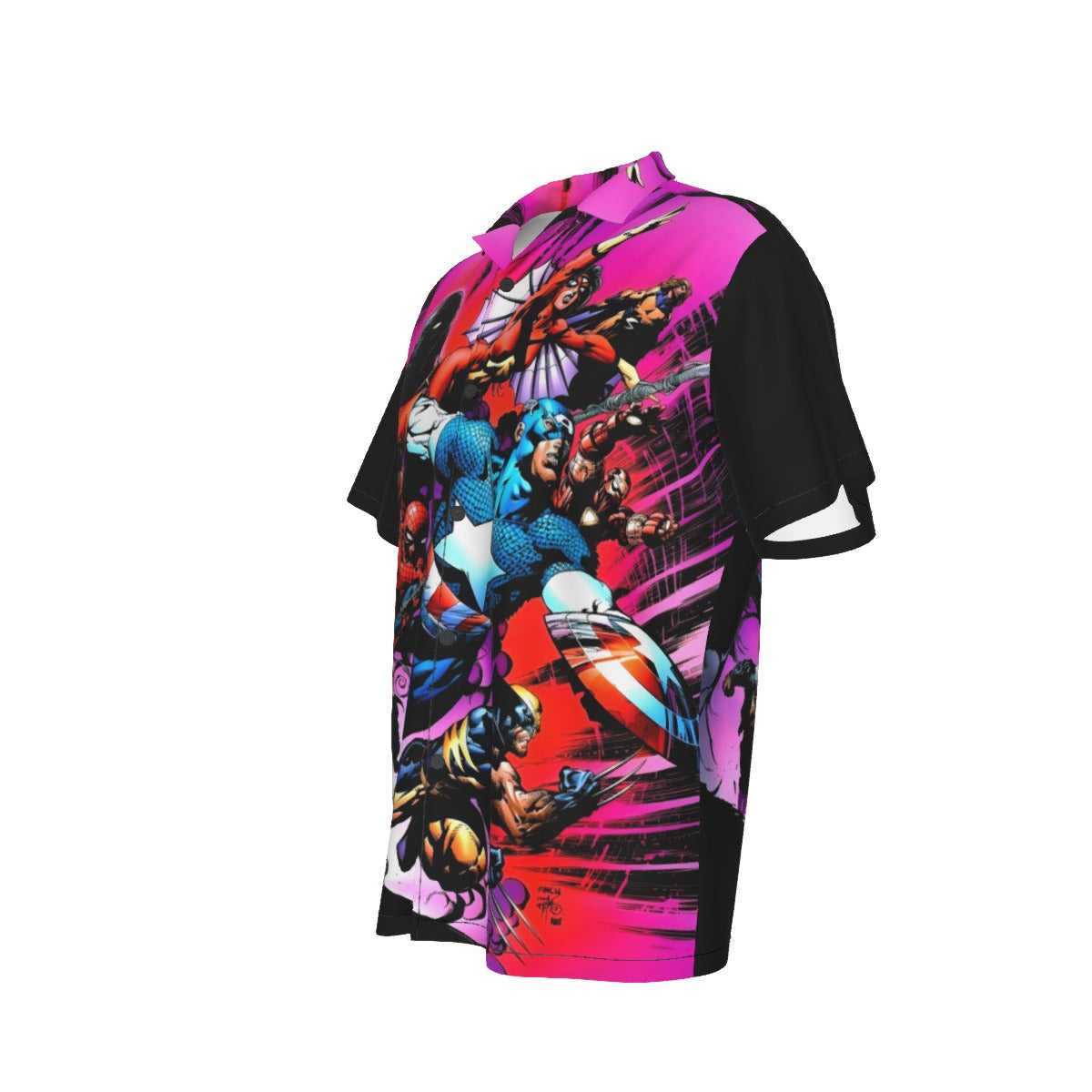 THE NEW AVENGERS PINUP BY FINCH ALL OVER PRINT SHIRT AND TANK TOP