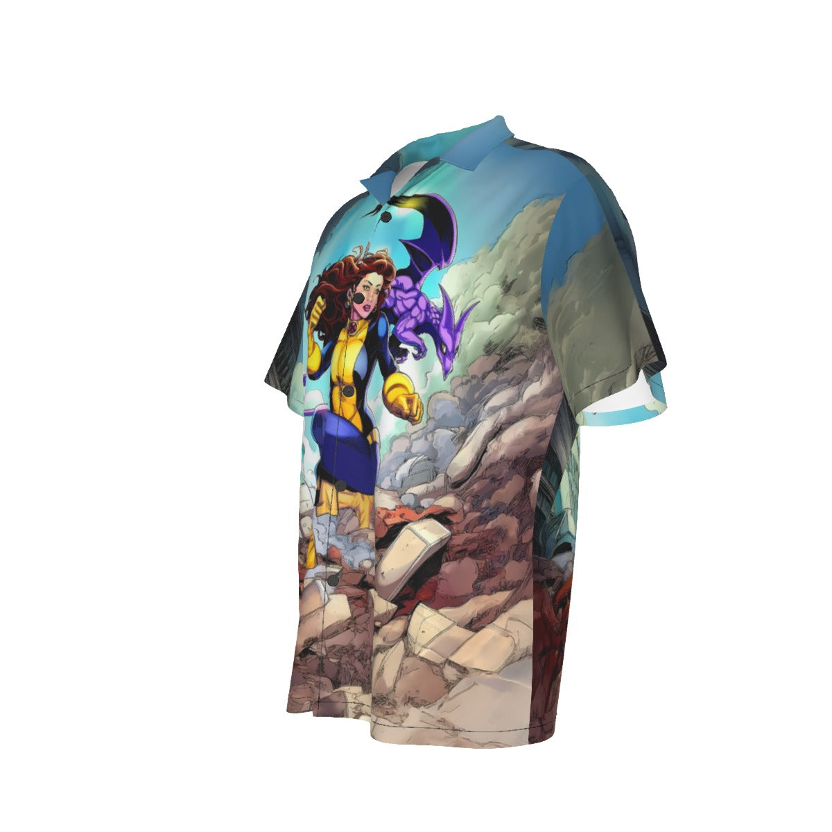 KITTY PRYDE LOCKHEED READY OVER PRINT SHIRT AND TANK TOP -ORIGINAL ART