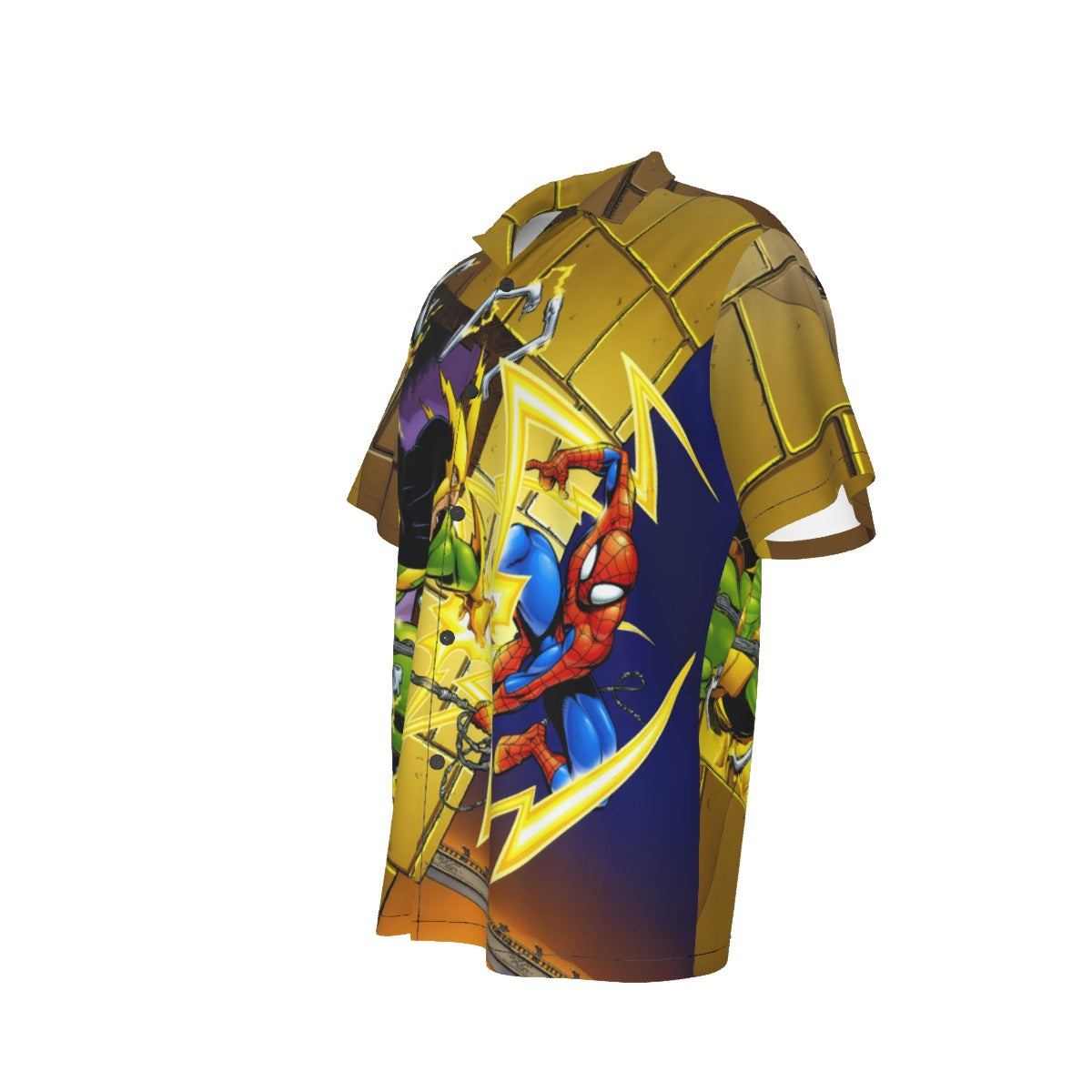 ELECTRO VS SPIDERMAN PIN UP OVER PRINT SHIRT AND TANK TOP