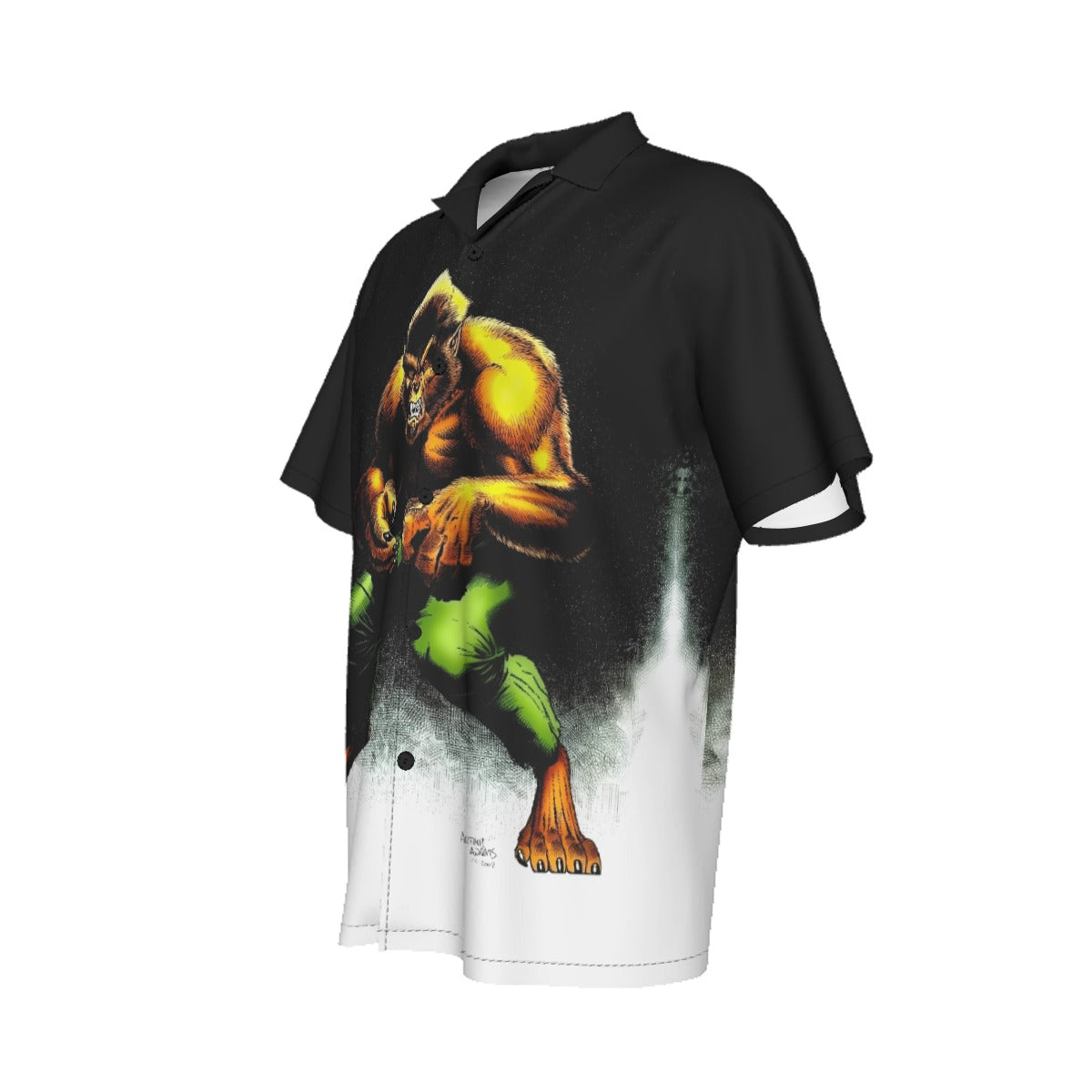 WEREWOLF BY NIGHT PINUP ALL OVER PRINT SHIRT AND TANK TOP -ARTHUR ADAMS ART