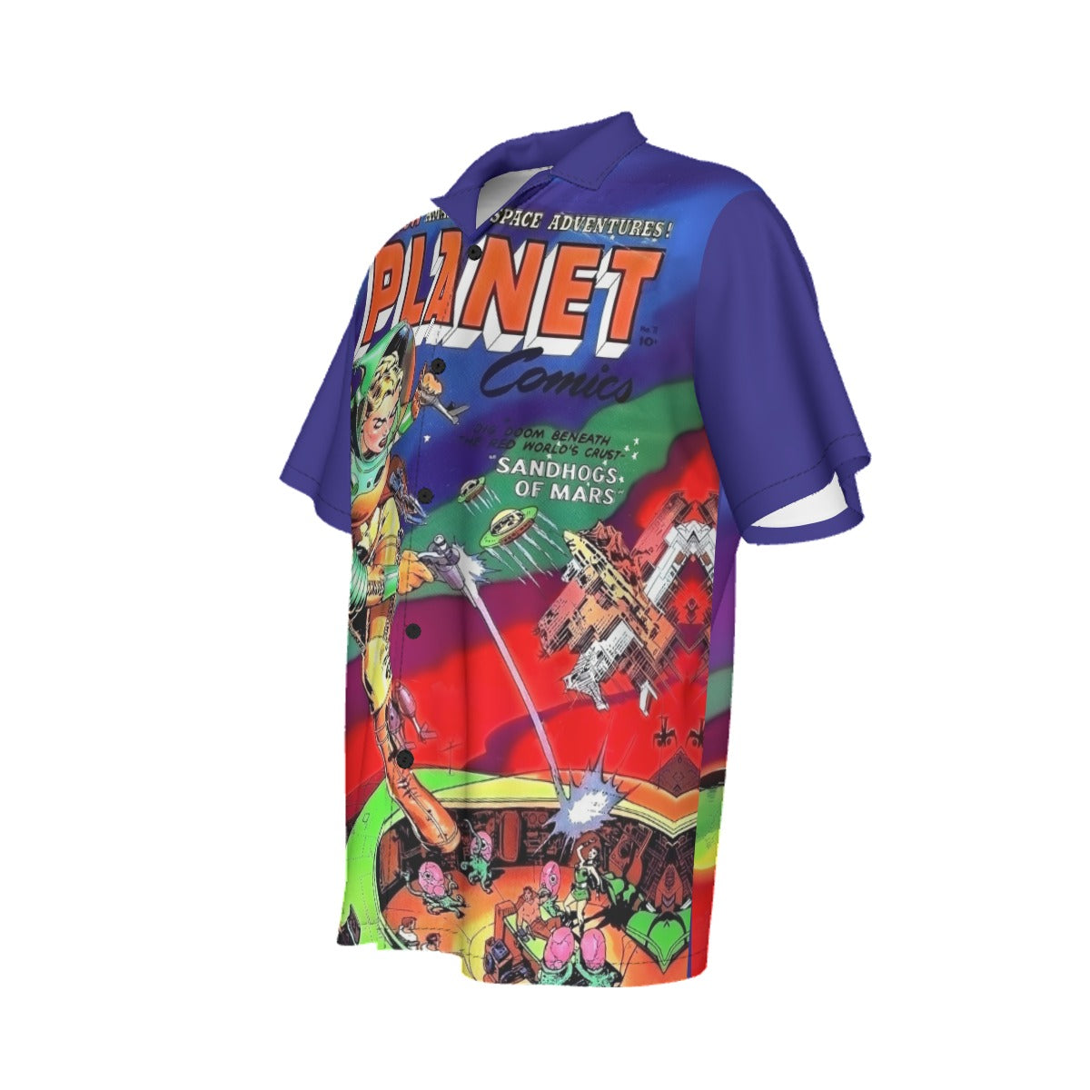 PLANET COMICS 71 ALL OVER PRINT SHIRT AND TANK TOP