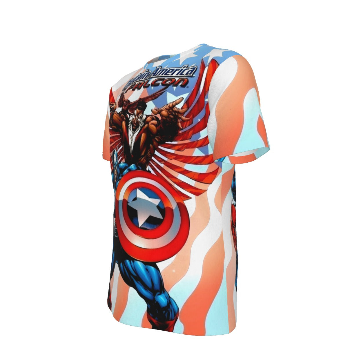 CAPTAIN AMERICA FALCON COLLECTION 2 ALL OVER PRINT SHIRT AND TANK TOP