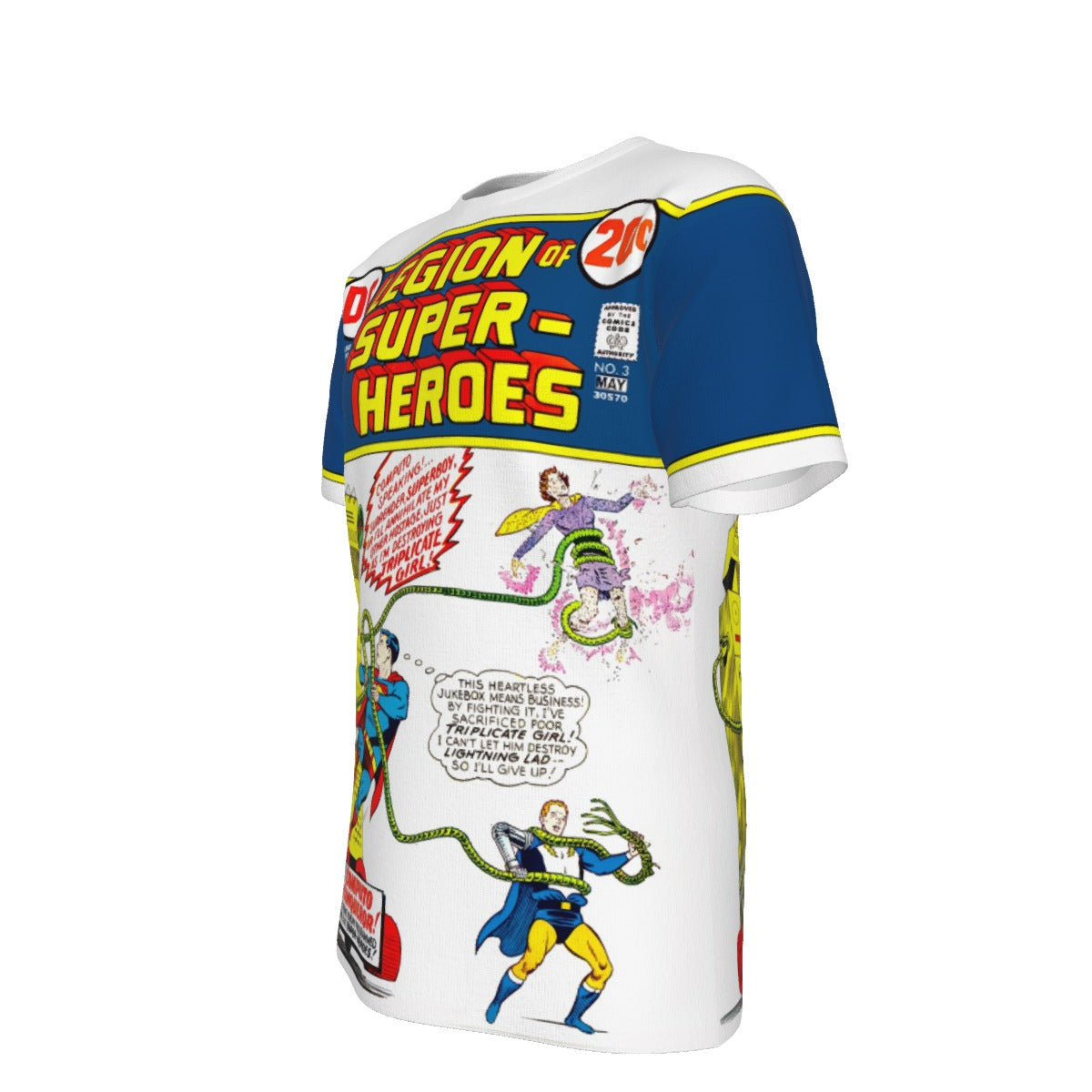 LEGION OF SUPERHEROES 3 V1 ALL OVER PRINT SHIRT AND TANK TOP - SUPERBOY