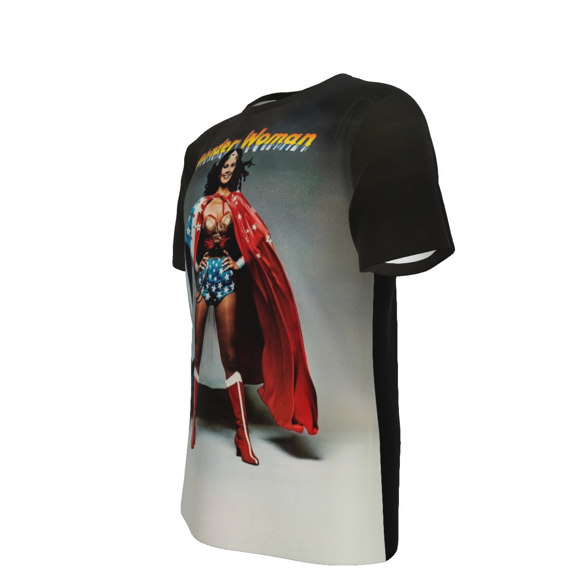 LYNDA CARTER TV WONDER WOMAN PHOTO VAR ALL OVER PRINT SHIRT AND TANK TOP