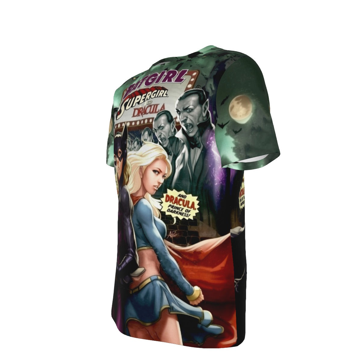 BATGIRL 14 V2 ALL OVER PRINT SHIRT AND TANK TOP - WITH SUPERGIRL