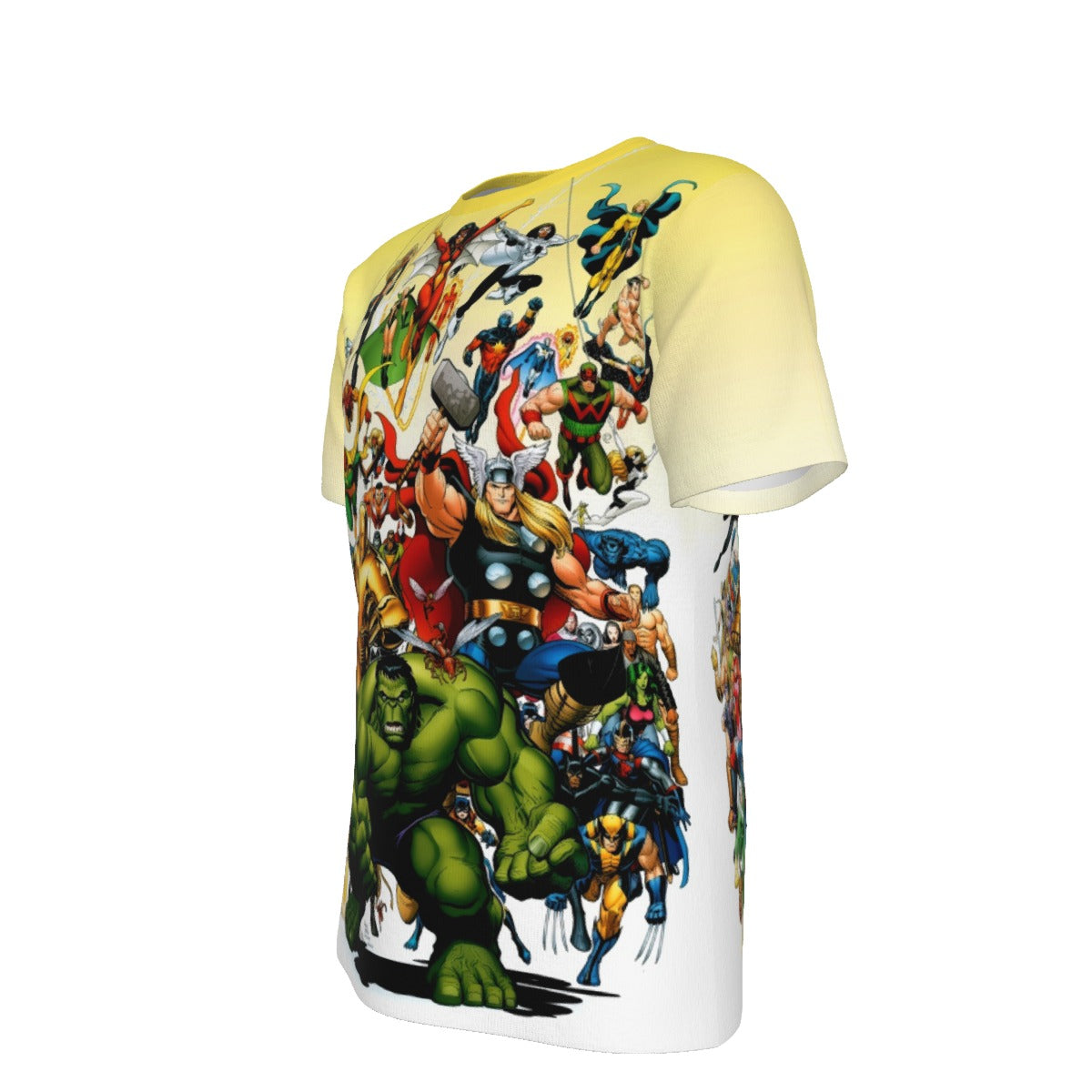 MARVEL SUPERHEROES BY ARTHUR ADAMS ALL OVER PRINT SHIRT AND TANK TOP