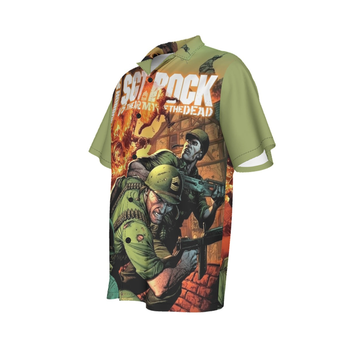 SGT ROCK VS ARMY OF THE DEAD ALL OVER PRINT SHIRT AND TANK TOP