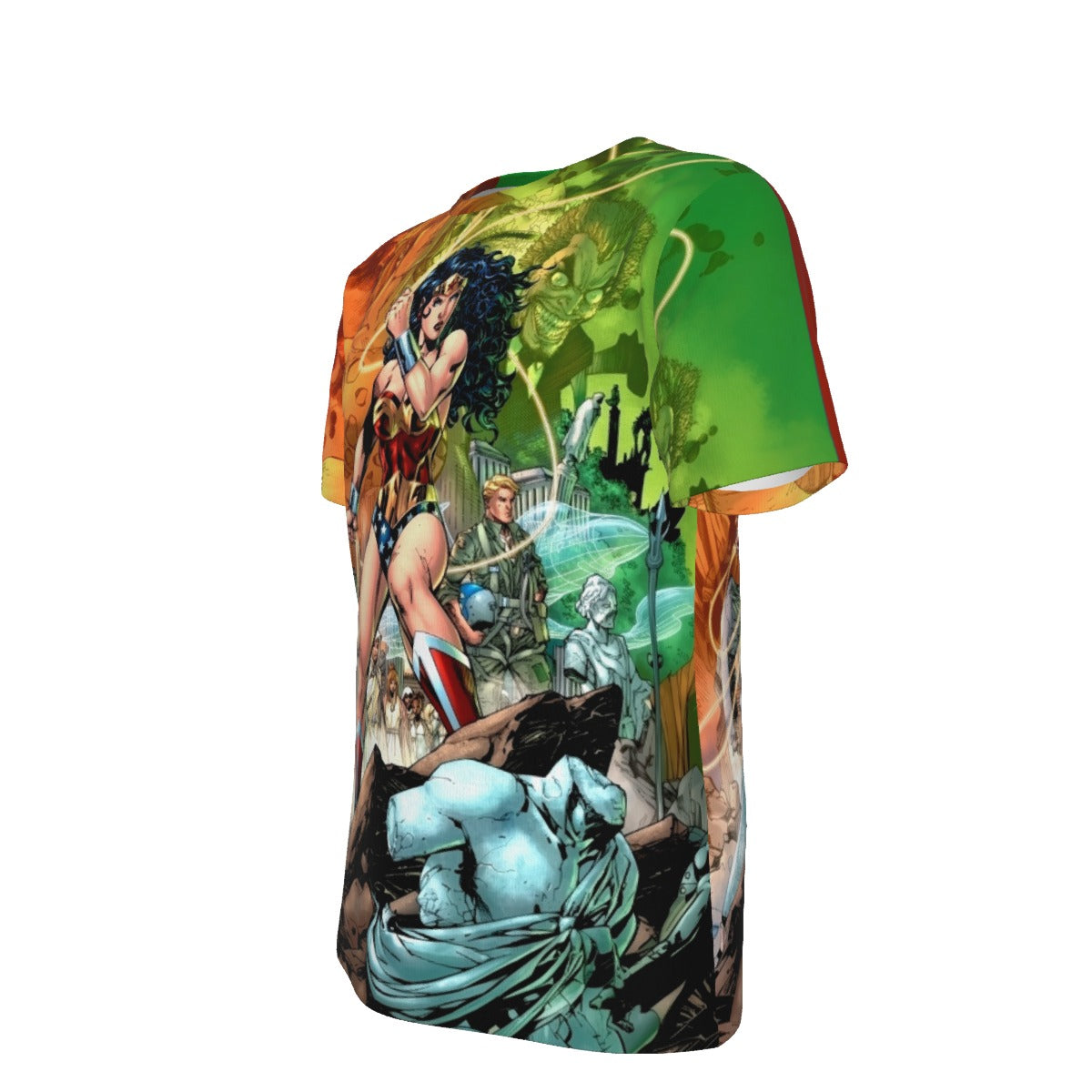 WONDER WOMAN 750 LEE VAR ALL OVER PRINT SHIRT AND TANK TOP- JIM LEE ART