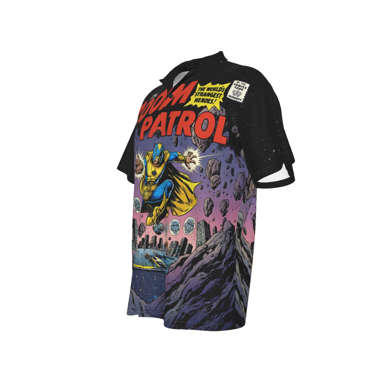 MENTO READY DOOM PATROL 91.5 COVER MOCK UP READY OVER PRINT SHIRT AND TANK TOP