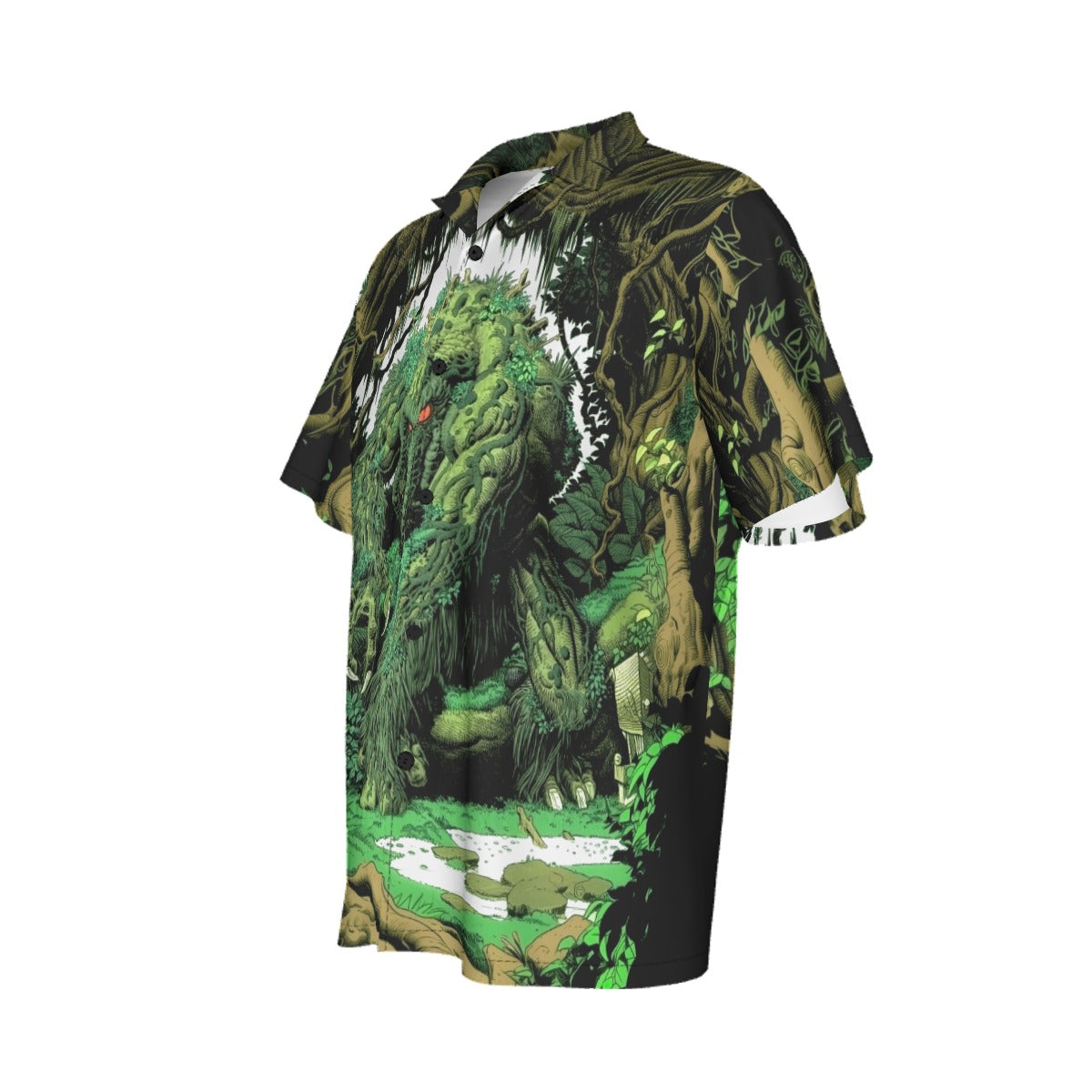 SWAMP THING PINUP ALL OVER PRINT SHIRT AND TANK TOP - ATHUR ADAMS ART