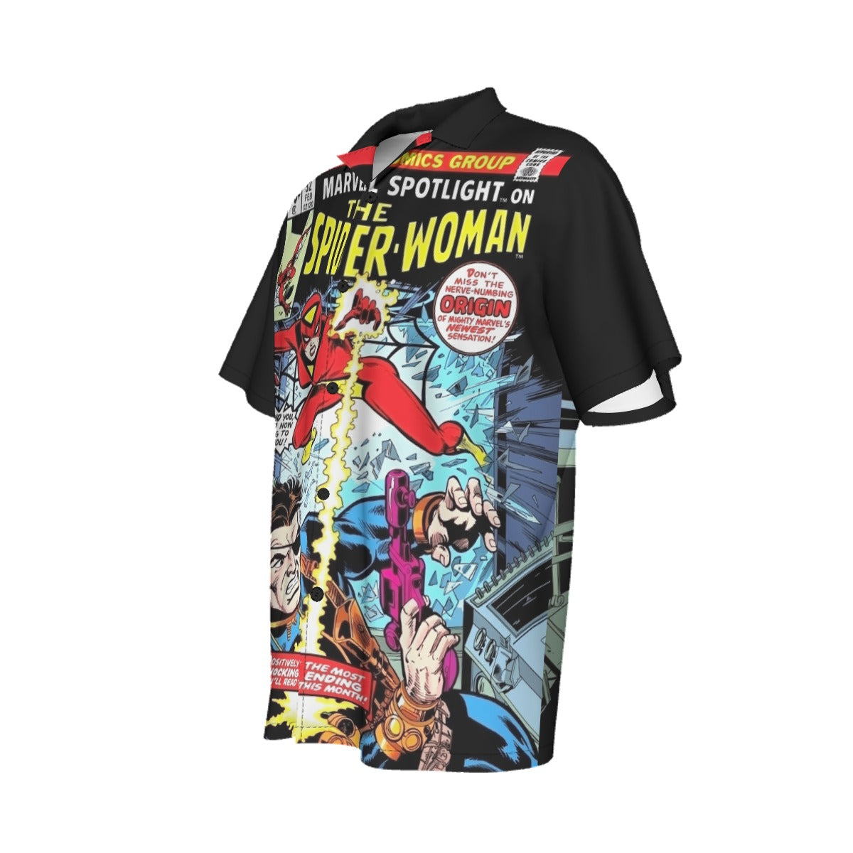 MARVEL SPOTLIGHT 32 1ST SPIDERWOMAN ALL OVER PRINT SHIRT AND TANK TOP