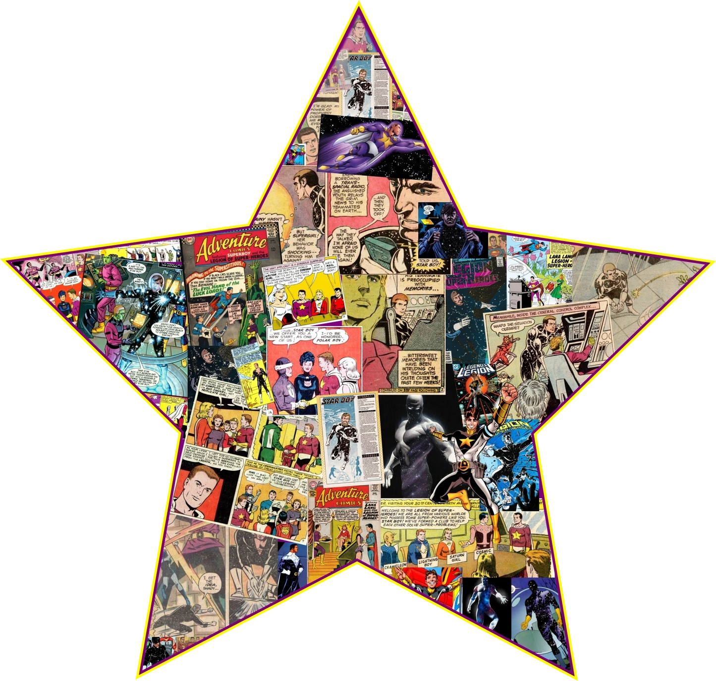 STAR BOY COLLAGE SHIRT