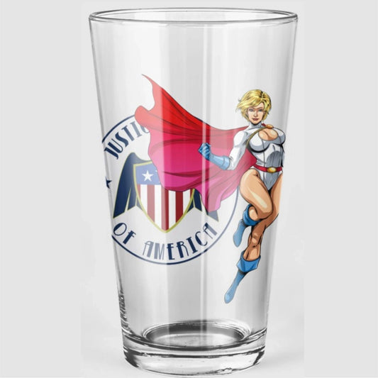POWERGIRL READY Pint Glass (with Free Shipping)