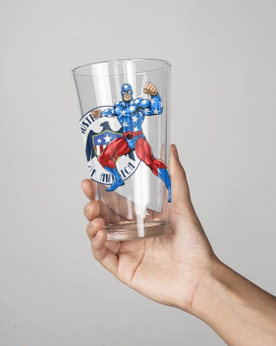 STAR SPANGLED KID READY Pint Glass (with Free Shipping)