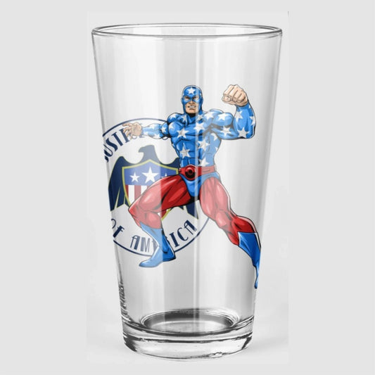STAR SPANGLED KID READY Pint Glass (with Free Shipping)