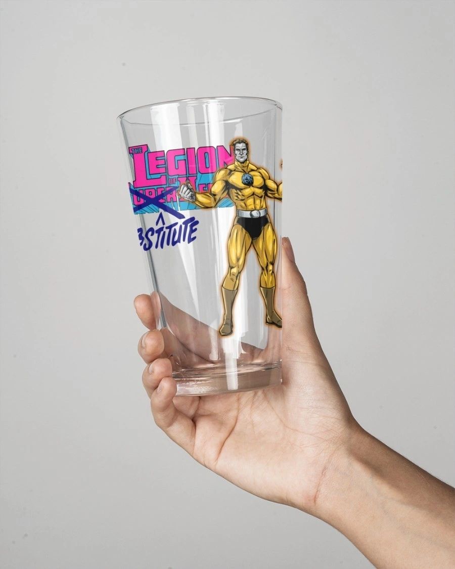 STONEBOY OF THE LEGION OF SUBSTITUTE HEROES Pint Glass (with Free Shipping)
