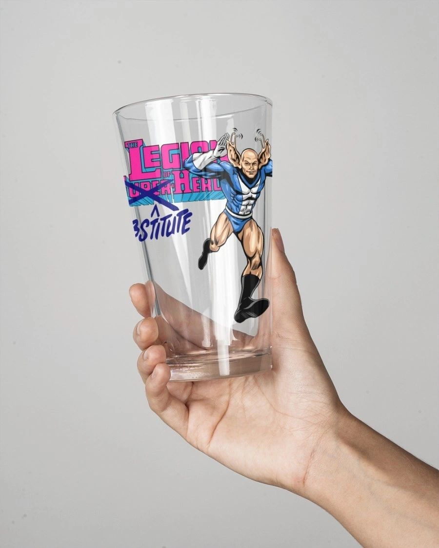 ANTENAE BOY OF THE LEGION OF SUBSTITUTE HEROES Pint Glass (with Free Shipping)
