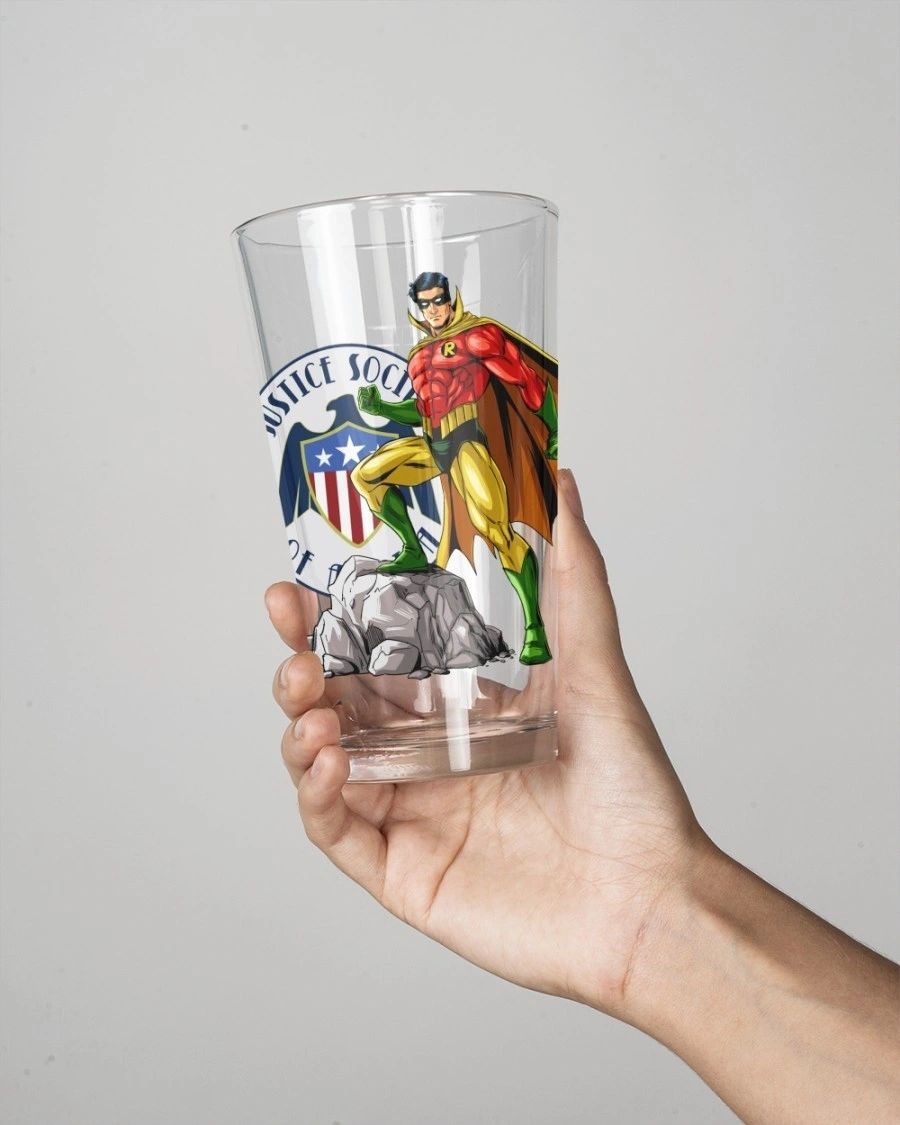 EARTH 2 ROBIN READY Pint Glass (with Free Shipping)