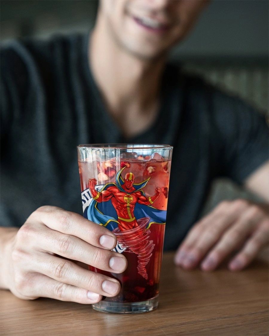 RED TORNADO READY Pint Glass (with Free Shipping)
