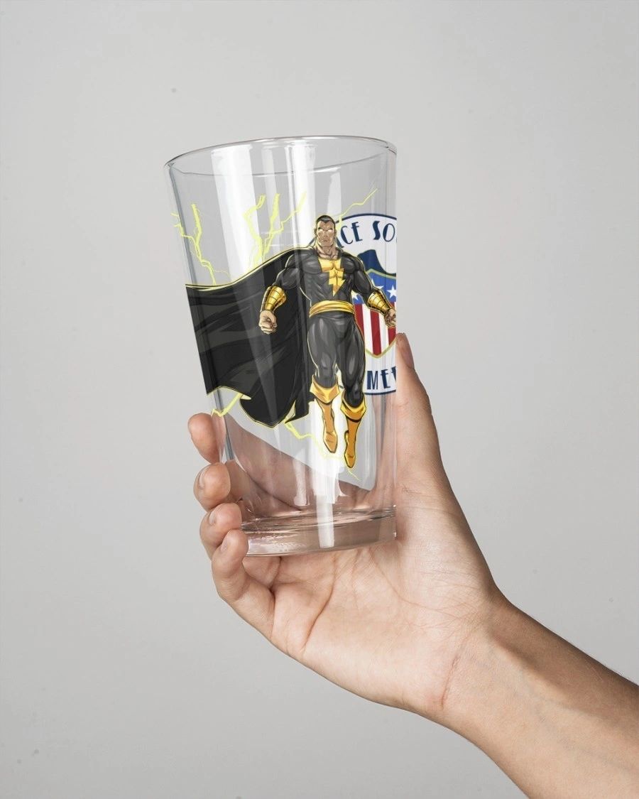 BLACK ADAM READY Pint Glass (with Free Shipping)