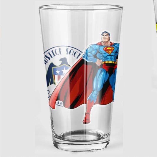 EARTH 2 SUPERMAN Pint Glass (with Free Shipping)