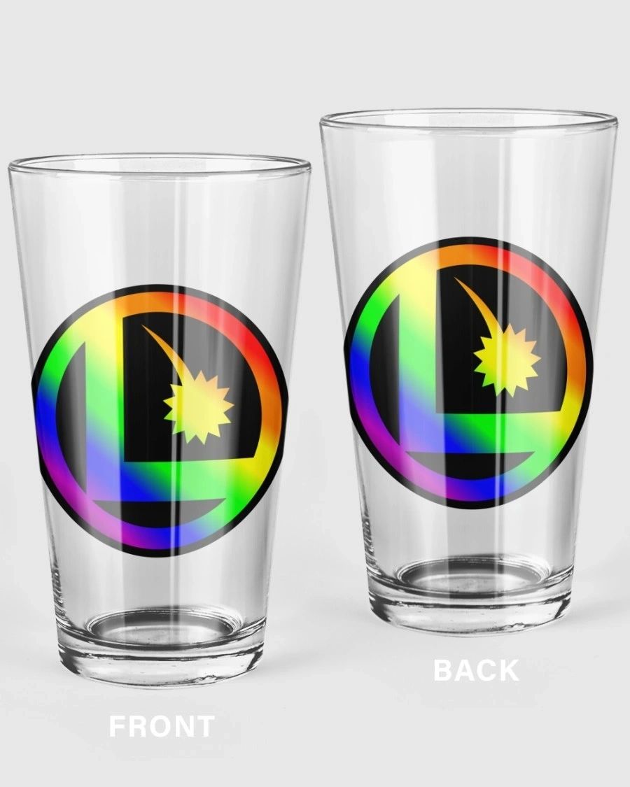 LEGION L LOGO Pint Glass (with Free Shipping)