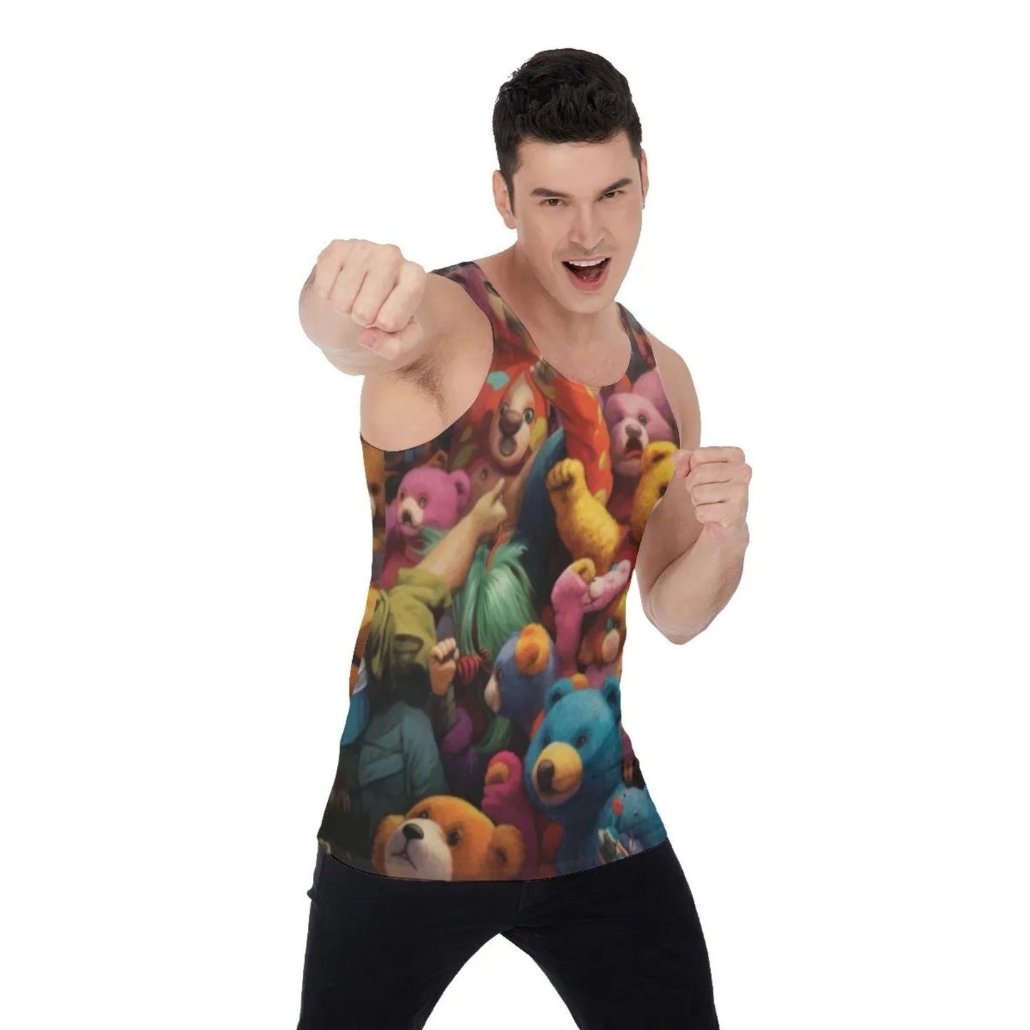 TEDDY BEAR PARTY ALL-OVER PRINT SHIRT and tank