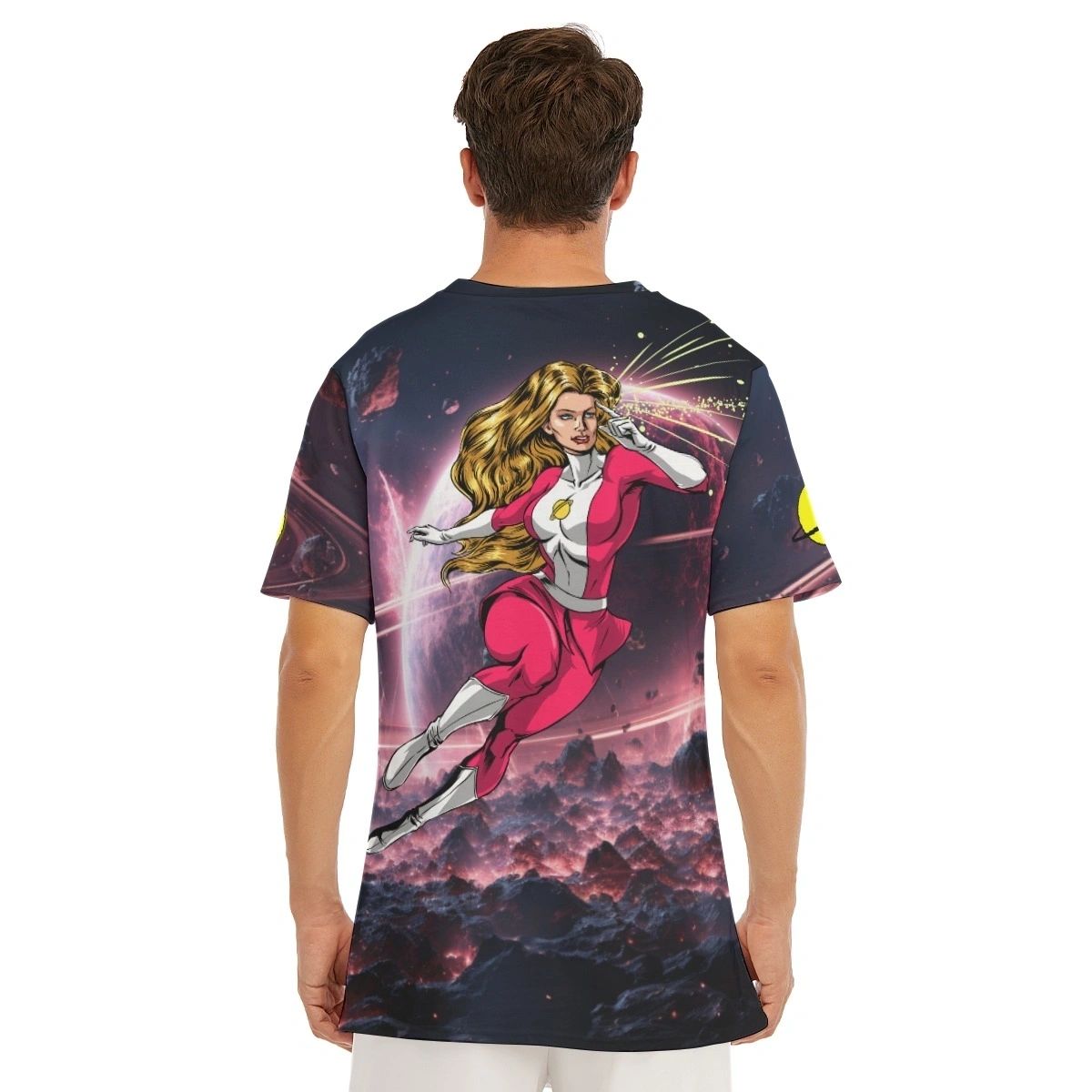 SAUTRN GIRL READY ALL-OVER PRINT SHIRT AND TEE(special buy)