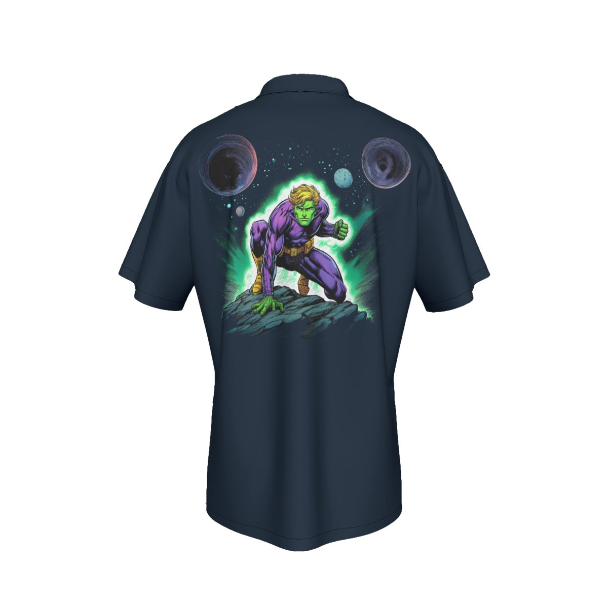 BRAINIAC 5 SET ALL OVER PRINT SHIRT AND TANK TOP - ORIGINAL ART BY EKA