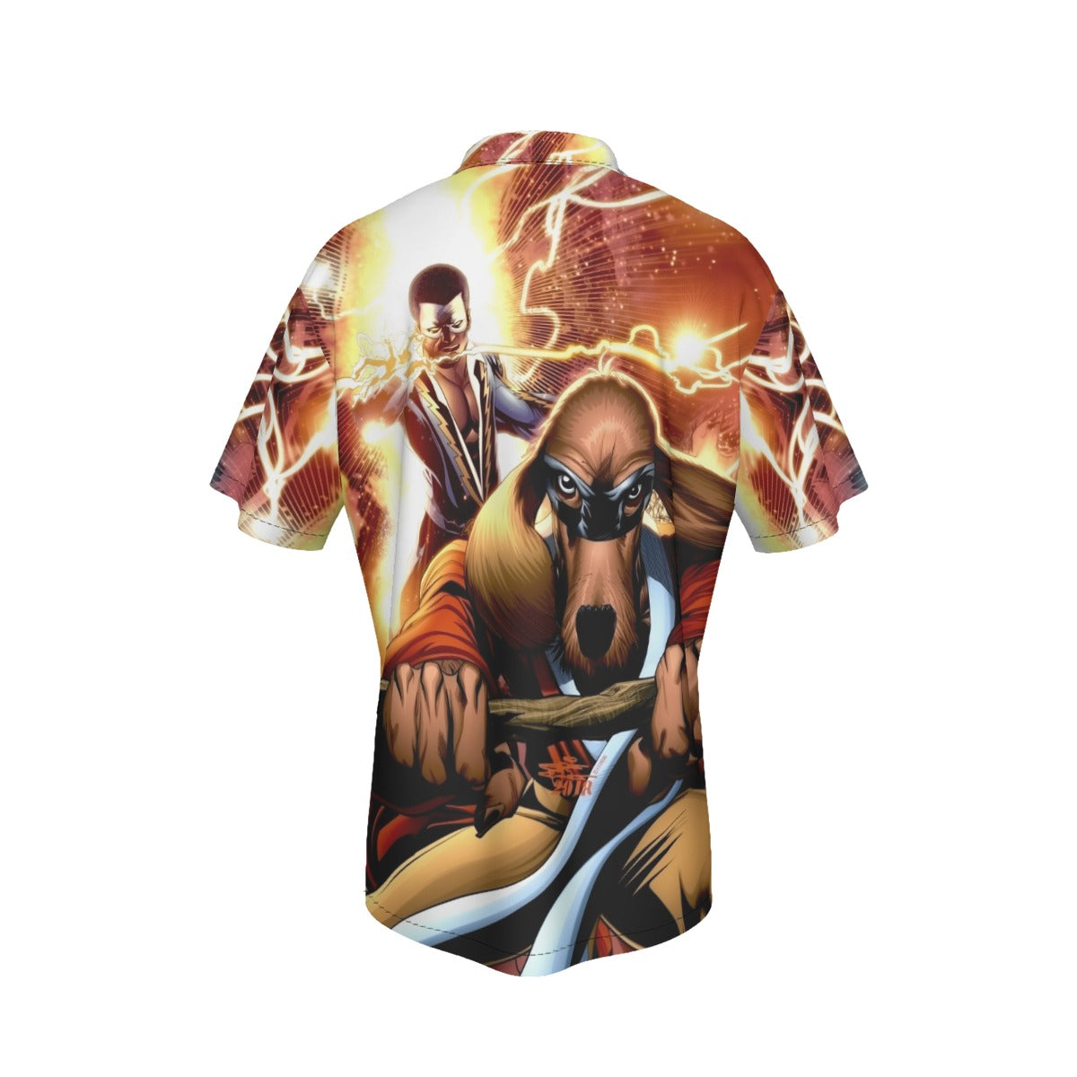 BLACK LIGHTNING HONG KONG FOOEY ALL OVER PRINT SHIRT AND TANK TOP