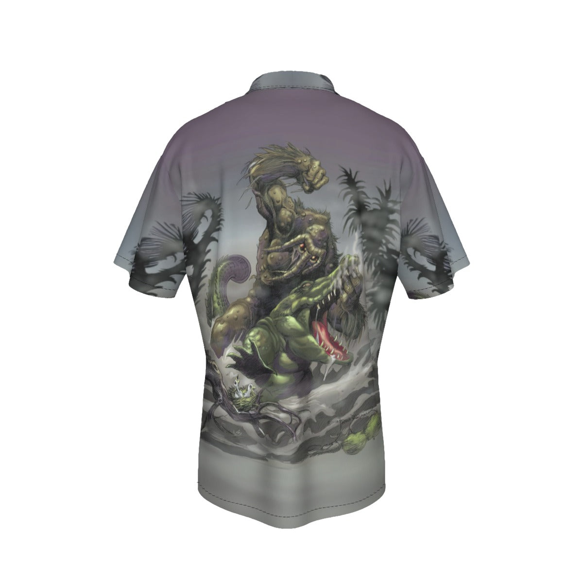 MANTHING VS CROC All Over Print Shirt & Tank Top - BRUNNER ART
