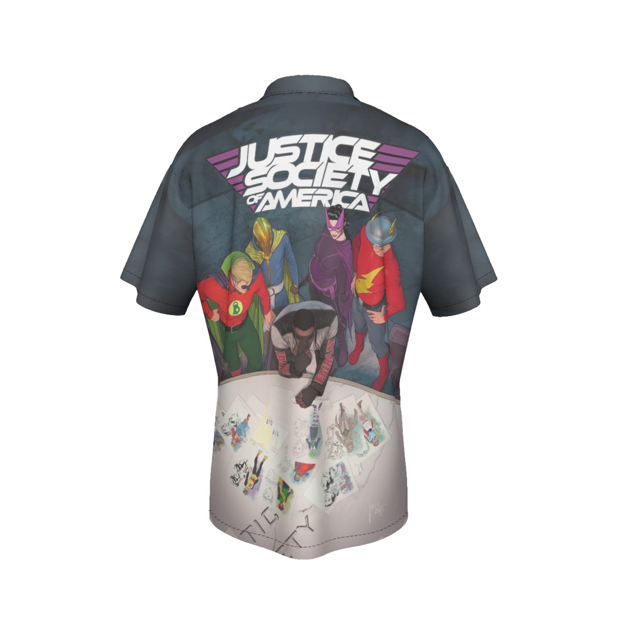 JUSTICE SOCIETY OF AMERICA 3 V6 All Over Print Shirt & Tank Top