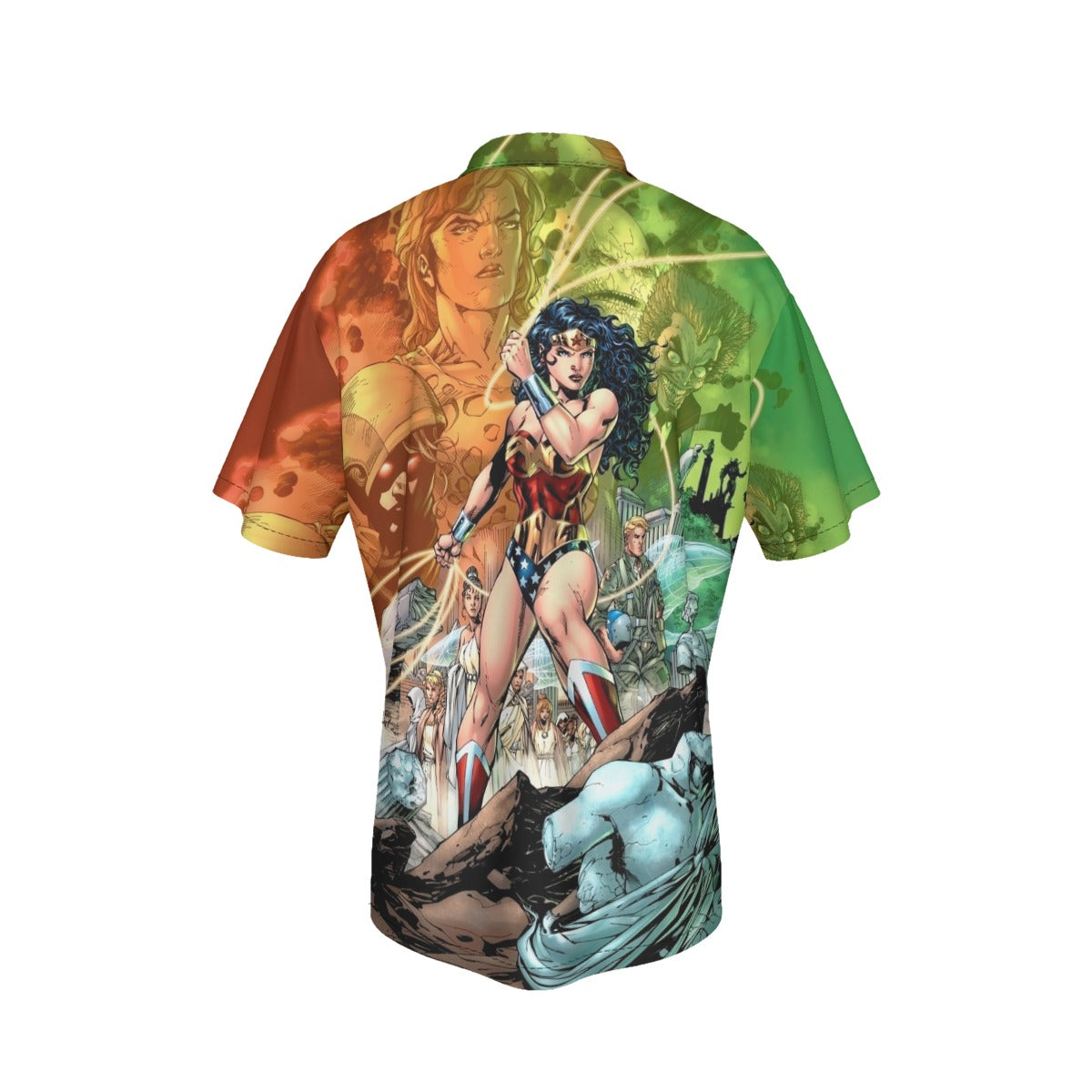 WONDER WOMAN 750 LEE VAR ALL OVER PRINT SHIRT AND TANK TOP- JIM LEE ART