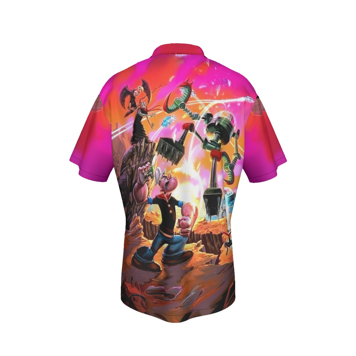 POPEYE VS MARS ATTACK ALL OVER PRINT SHIRT AND TANK TOP