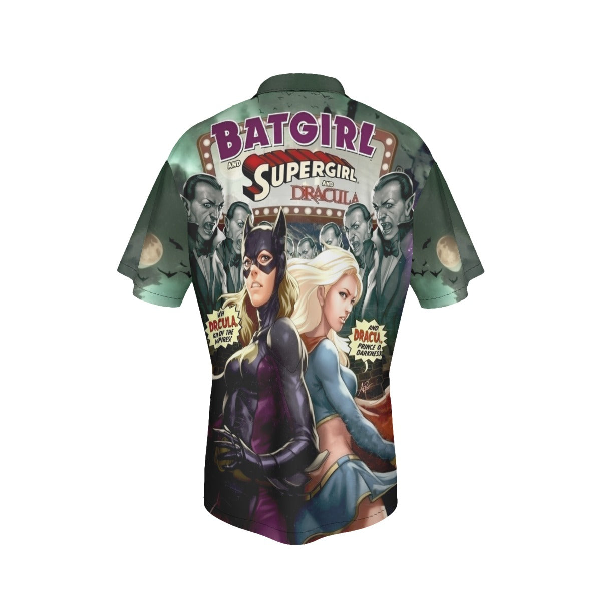BATGIRL 14 V2 ALL OVER PRINT SHIRT AND TANK TOP - WITH SUPERGIRL