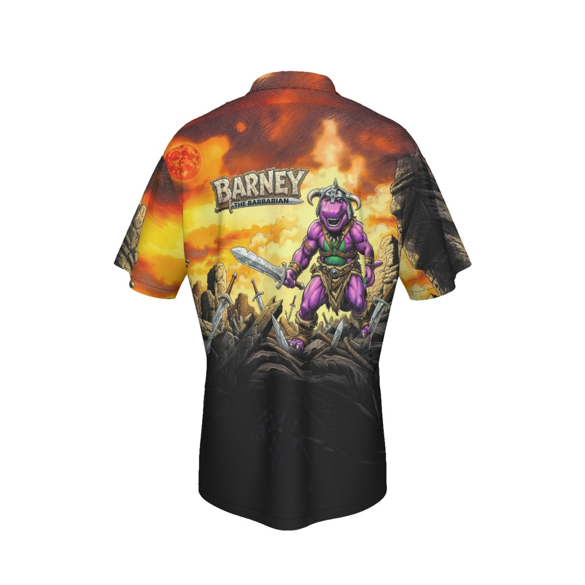 BARNEY THE BARBARIAN All Over Print Shirt & Tank Top